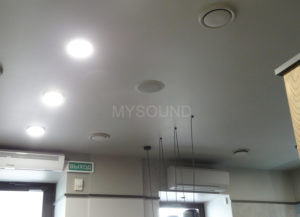 Фоновое озвучивание. CVGaudio CRX6T потолочные колонки, фото реализованного проекта
