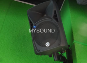 Активная акустическая система в фитнес-зале