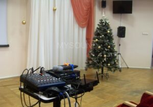 Комплект звука для конференц-зала поликлиники - микшерный пульт с радиосистемой