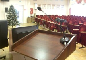 Комплект звука для конференц-зала поликлиники - конференц-система фото микрофона