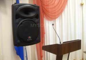 Комплект звука для конференц-зала поликлиники - акустика HL Audio