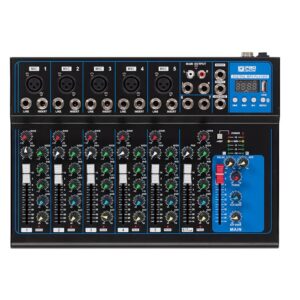 PS-Sound AMX-F7USB купить микшерный пульт с 5 микрофонными входами