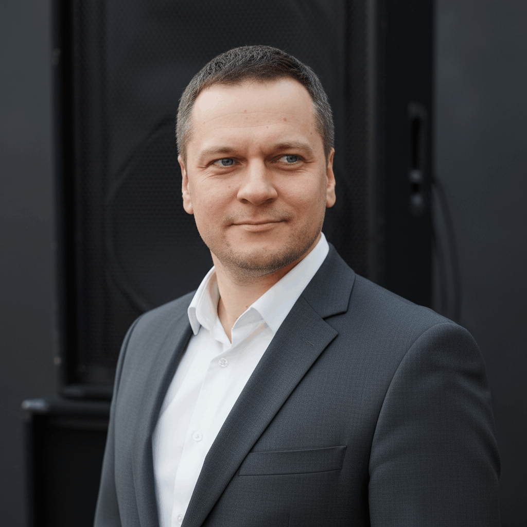 Фото директора OOO "Май саунд" Сергеева Ильи Владимировича - профессионала в звуковом оборудовании